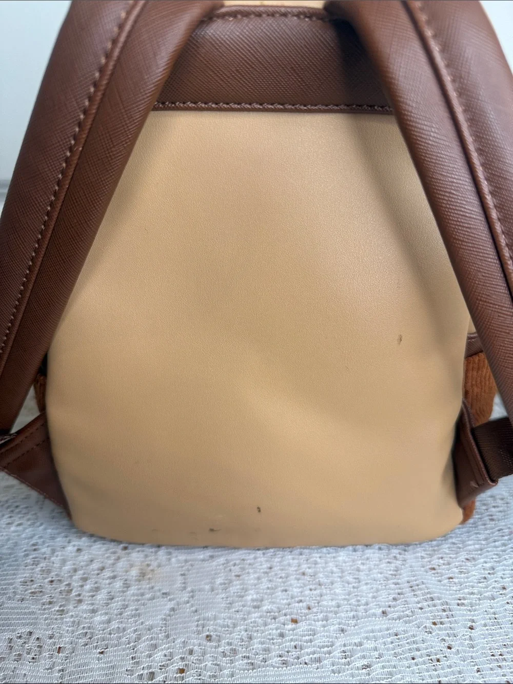 Disney x Loungefly 101 Dalmatians Brown corduroy Mini Backpack RARE